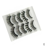 5Pair Mink Hair False Eyelashes Natural