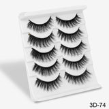 SEXYSHEEP 5Pairs 3D Mink Hair False Eyelashes