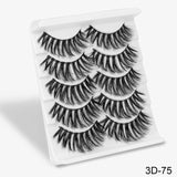 SEXYSHEEP 5Pairs 3D Mink Hair False Eyelashes