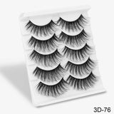 SEXYSHEEP 5Pairs 3D Mink Hair False Eyelashes