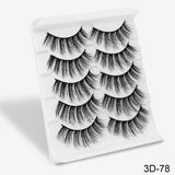 SEXYSHEEP 5Pairs 3D Mink Hair False Eyelashes